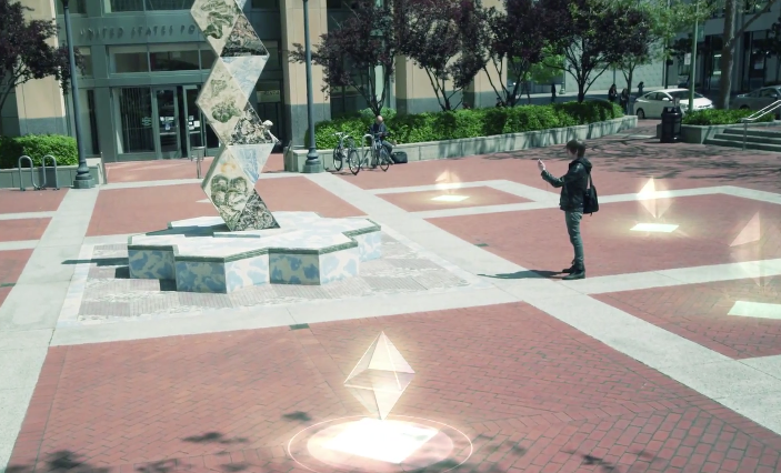 Ingress’ field of play is the world, layered with virtual data.