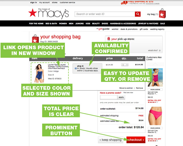 UX-Best-Practices-Macys-Cart-Page