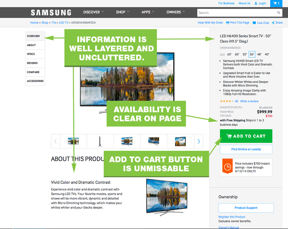 UX-Best-Practices-Samsung-Product-Page