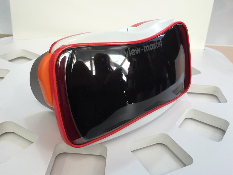The View-Master will fit most phones, according to Mattel: iPhone and Android alike.